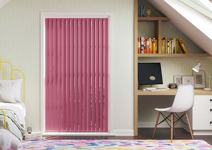 Trinity (Blackout), Fuschia - Vertical Blind - Image 3